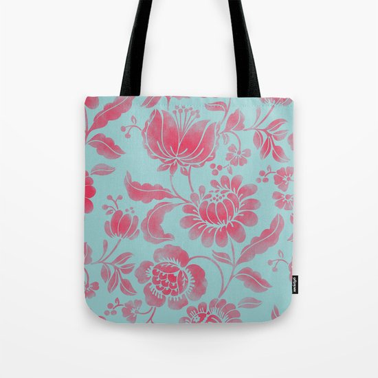 Wild Flower Red Tote Bag