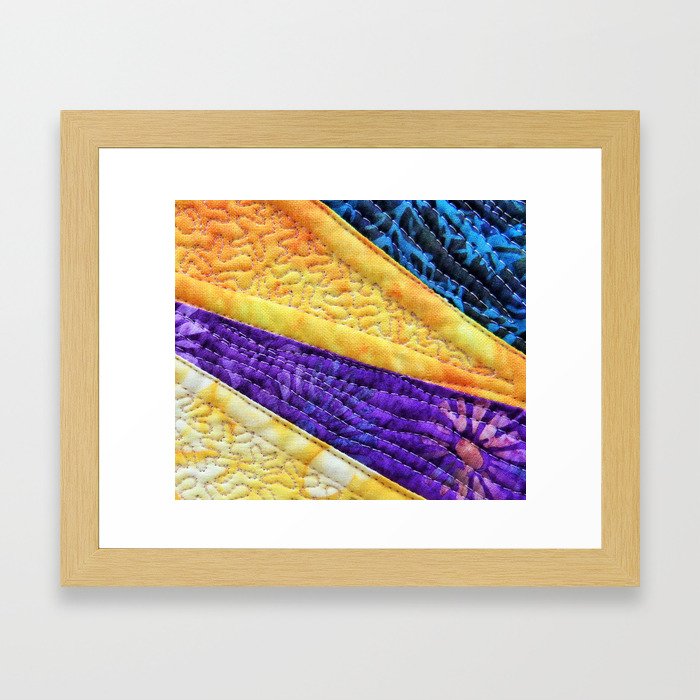 Quilted Rays Framed Art Print