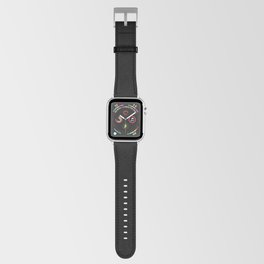 Black Minimalist Solid Color Block Spring Summer Apple Watch Band