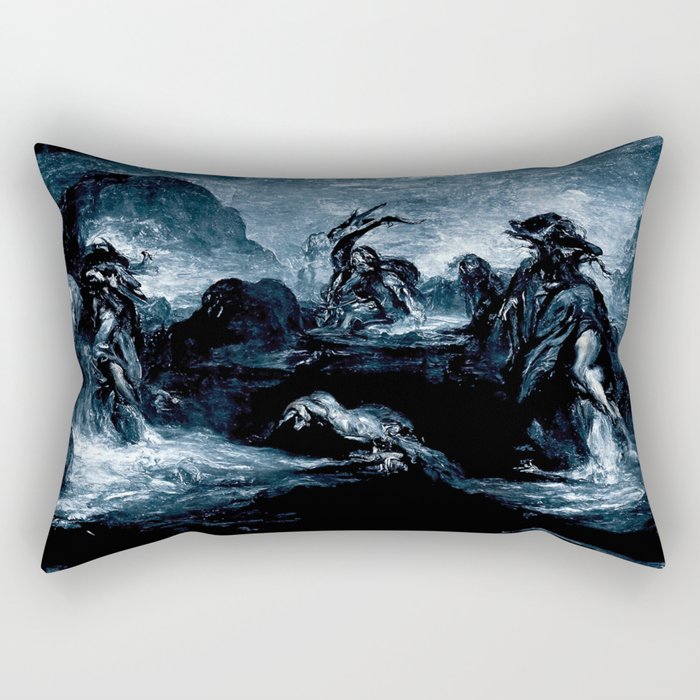 The damned souls of the River Styx Rectangular Pillow
