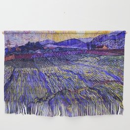 Lavender Fields with Rising Sun by Vincent van Gogh Wall Hanging