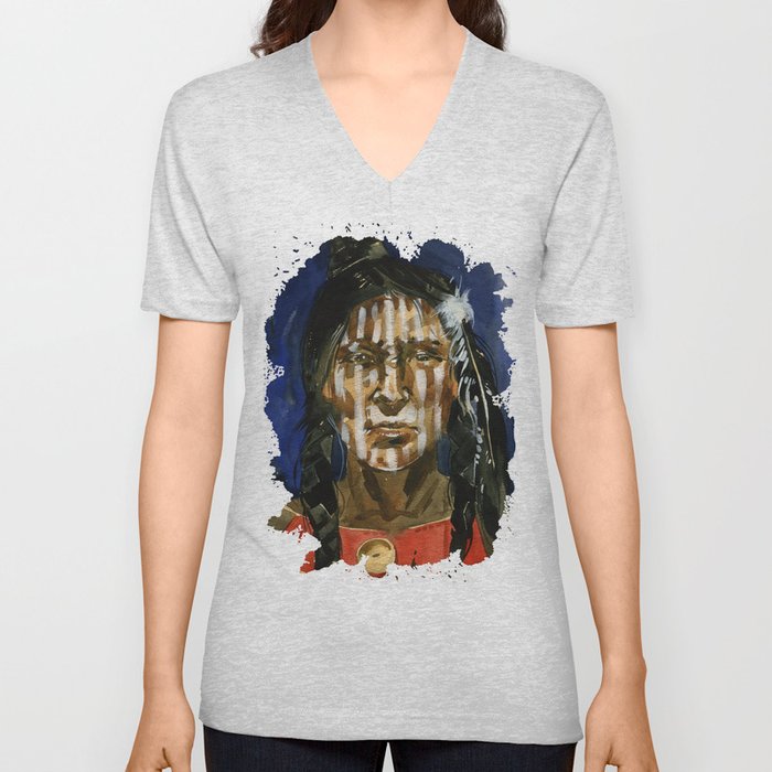 Injun V Neck T Shirt
