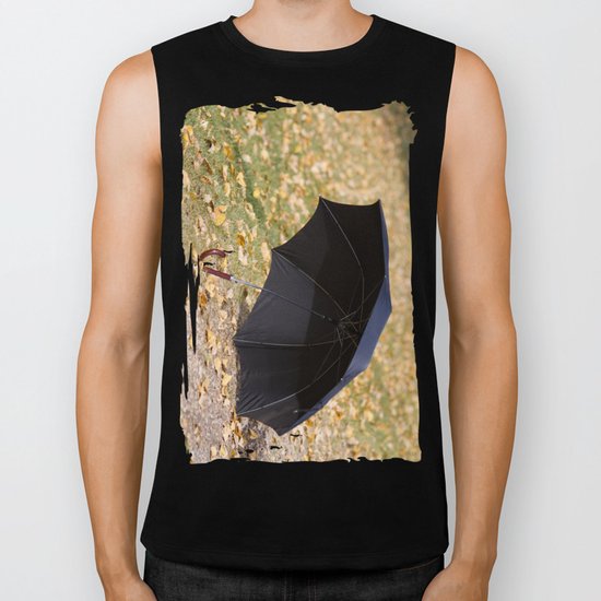 I never carry an umbrella. I'm prepared to walk in an eternal sunshine. Biker Tank