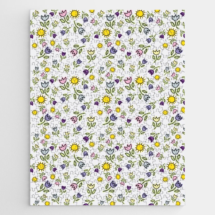 Silly Flowers & Suns Jigsaw Puzzle