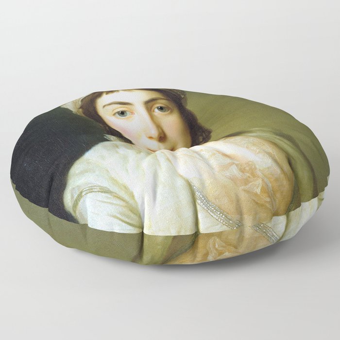 Portrait of Zoie Ghika Moldavian Princess Floor Pillow