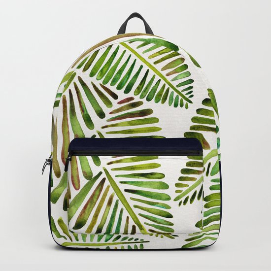 Tropical Banana Leaves – Green Palette Backpack