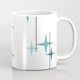 Mid Century Modern Stars (Teal) Mug