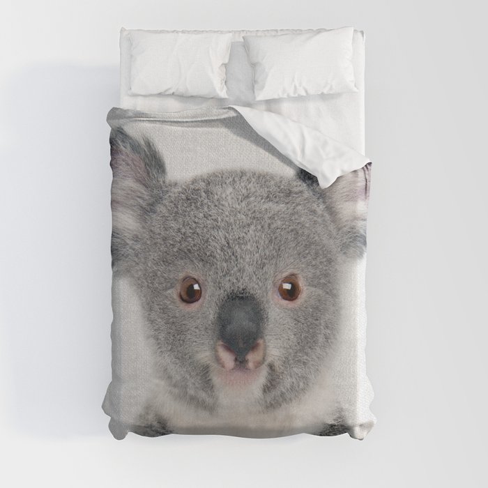 Baby Koala - Colorful Duvet Cover