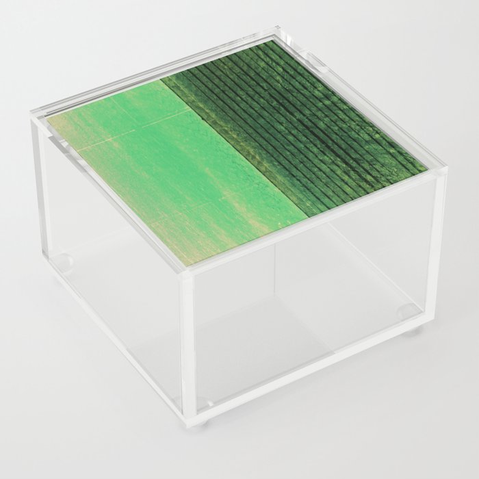 jade green soft enzyme wash fabric look Acrylic Box