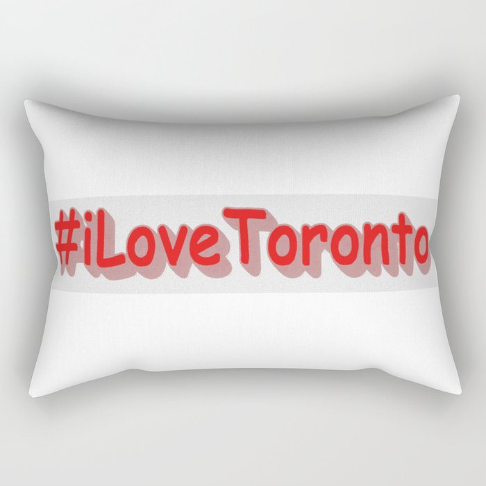"#iLoveToronto" Cute Design. Buy Now Rectangular Pillow