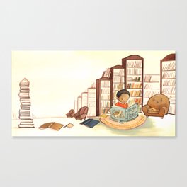 Reading Boy by Emily Winfield Martin Canvas Print