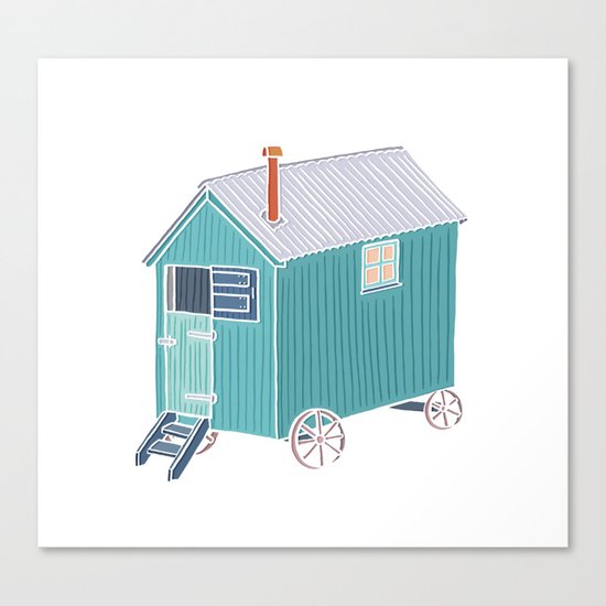 Little Shepherd Hut Canvas Print