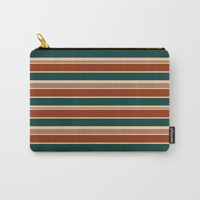 Retro 70S Stripes 2 Carry-All Pouch