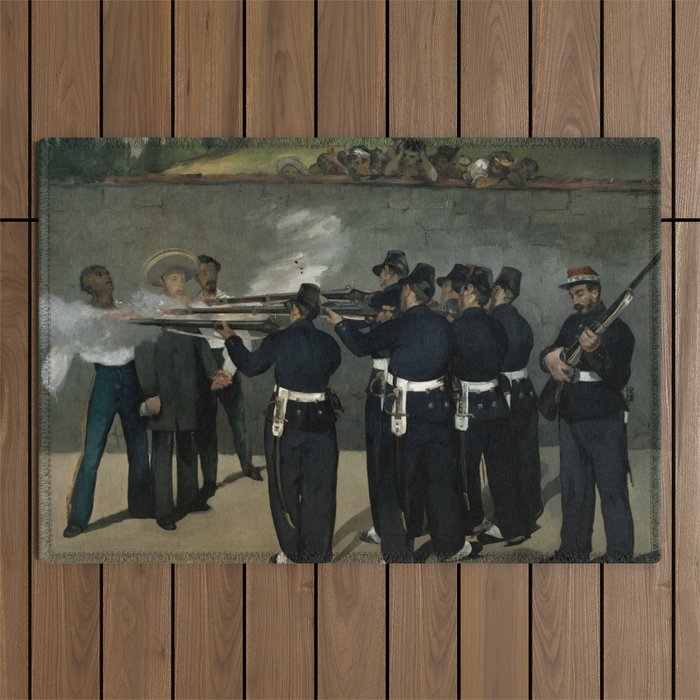 Édouard Manet "The Execution of the Emperor Maximillian" Outdoor Rug