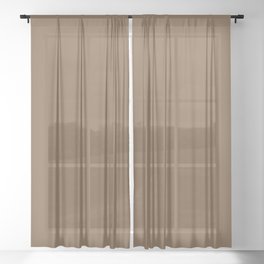 NOW EARTH COLOR Sheer Curtain