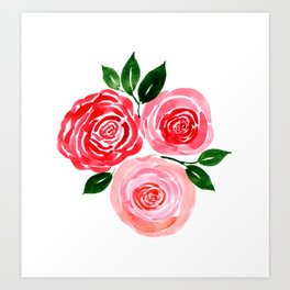 Rose Bouquet Art Print