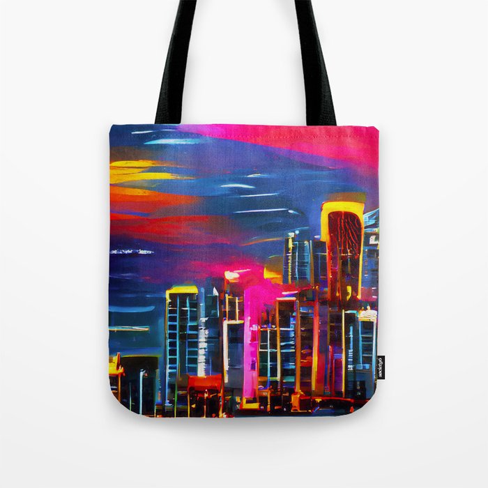 Miami Sunset Tote Bag