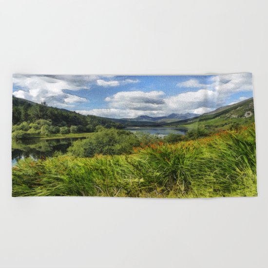 Snowdon View Beach Towel