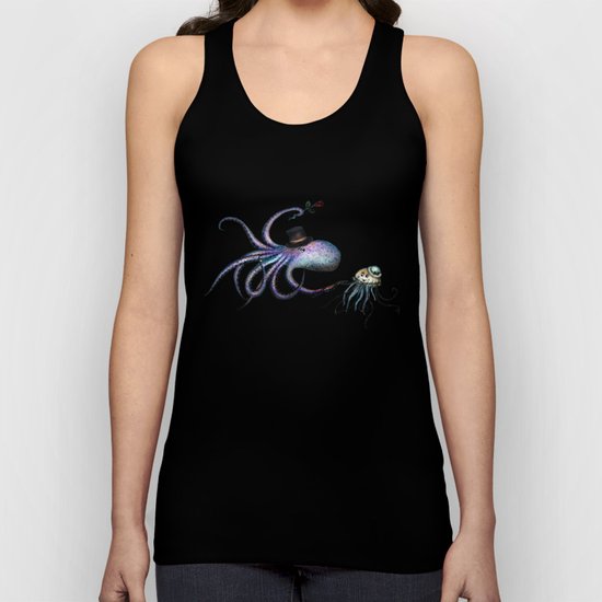 Underwater Love // octopus jellyfish Unisex Tank Top