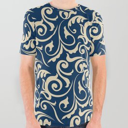Persian Motifs Inspiration All Over Graphic Tee