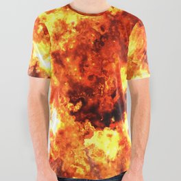 Fire All Over Graphic Tee