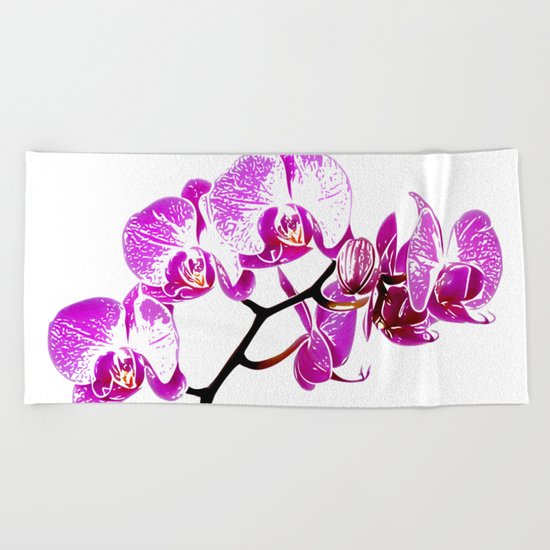 Orchidea Beach Towel
