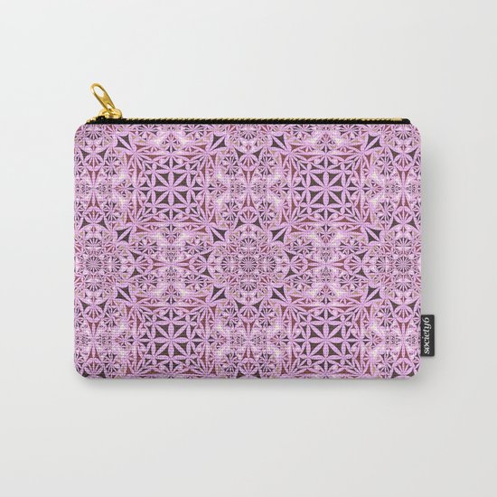 Pink kaleidoscope wallpaper Carry-All Pouch