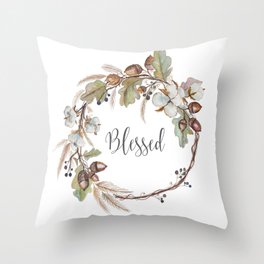 Blessed pillow Throw Pillow