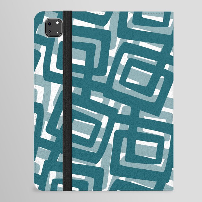 Very Mod Teal Art iPad Folio Case