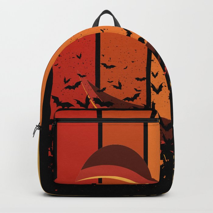 Happ Halloween Pumpkin Face Bats Backpack