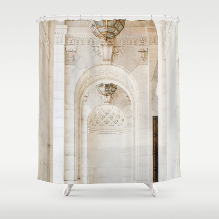 At the New York City Library Shower Curtain