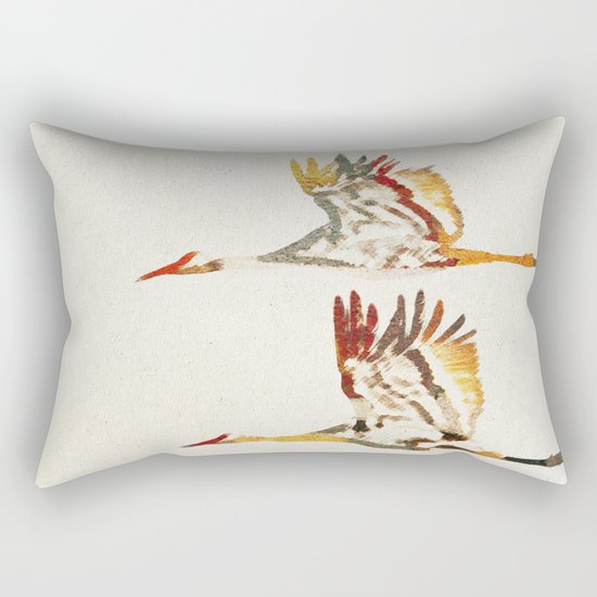 Due Uccelli Rectangular Pillow
