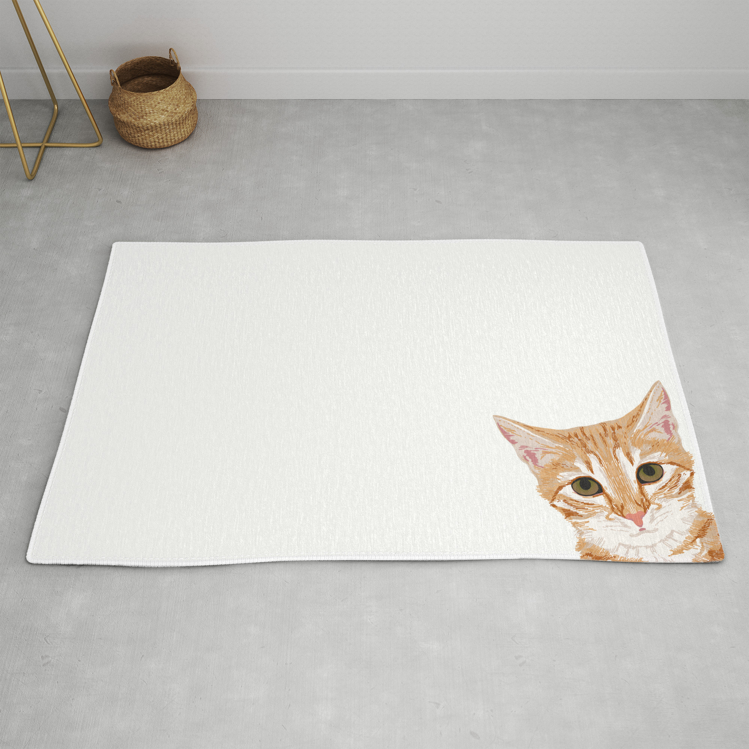 Peeking Orange Tabby Cat Cute Funny Cat Meme For Cat Ladies Cat People Rug By Petfriendly Society6,Poses Female Back Sketch Woman Body Drawing
