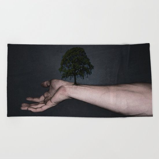 Nature inside me Beach Towel