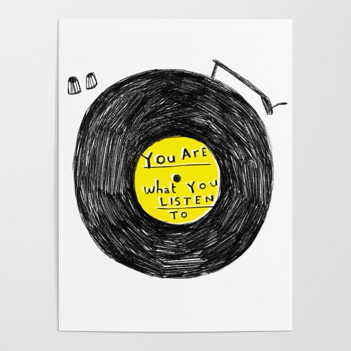 you are what you listen to, YELLOW Poster