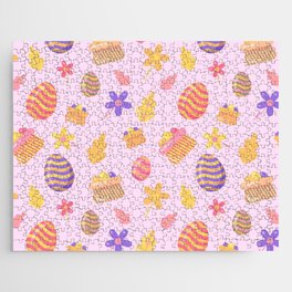 Happy Purple Easter Collection Jigsaw Puzzle