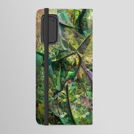 Abstract Floral  Android Wallet Case