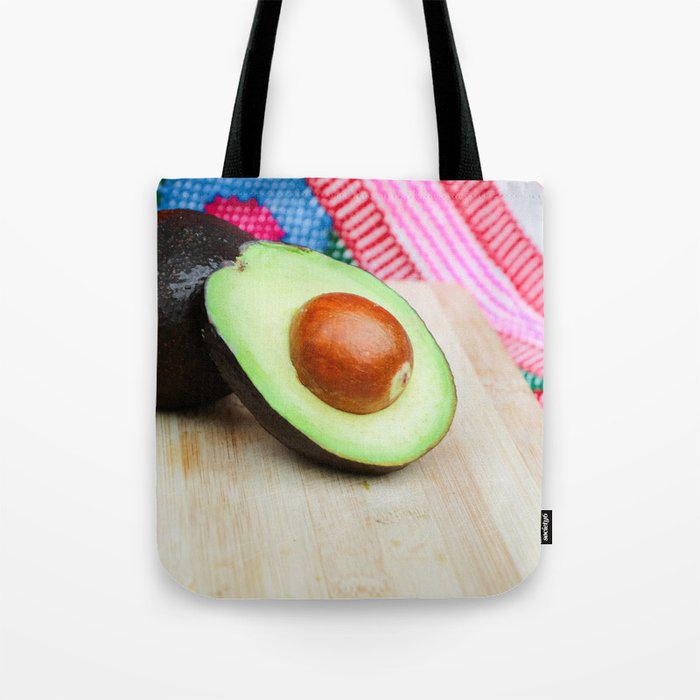 Mexico Photography - An Avocado Laying On The Table Tote Bag