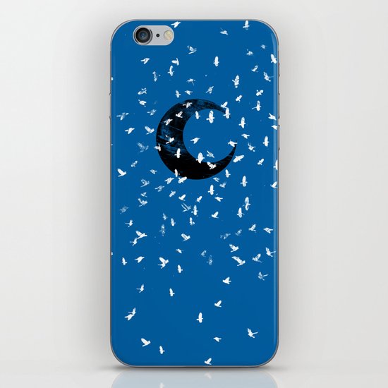 Black moon iPhone & iPod Skin