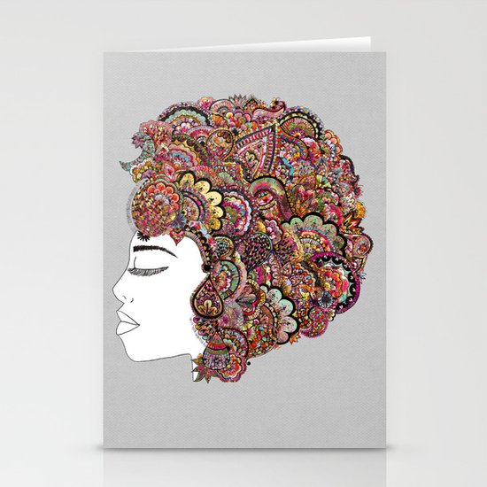 Her Hair - Les Fleur Edition Stationery Cards