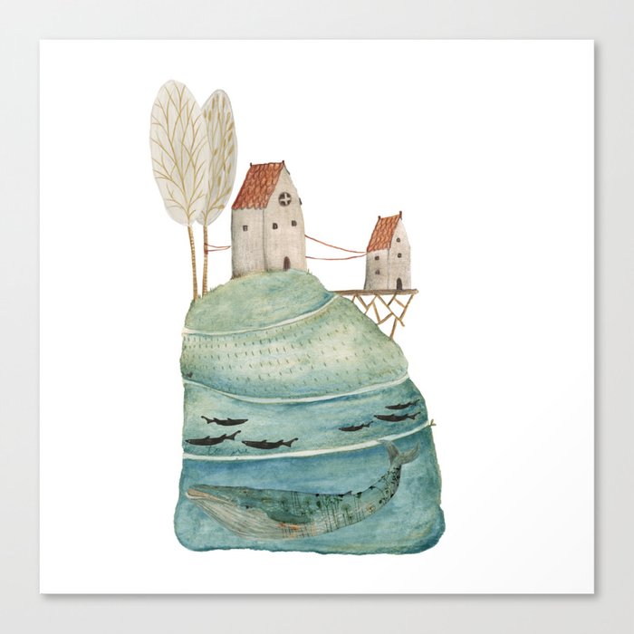 The sea house #1 Canvas Print