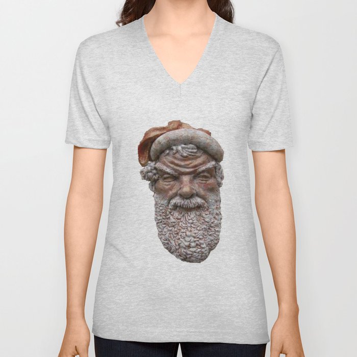 Santa Claus V Neck T Shirt
