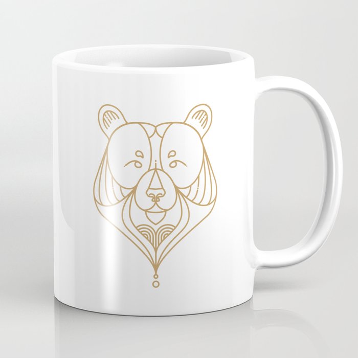 Gold Bear One Coffee Mug