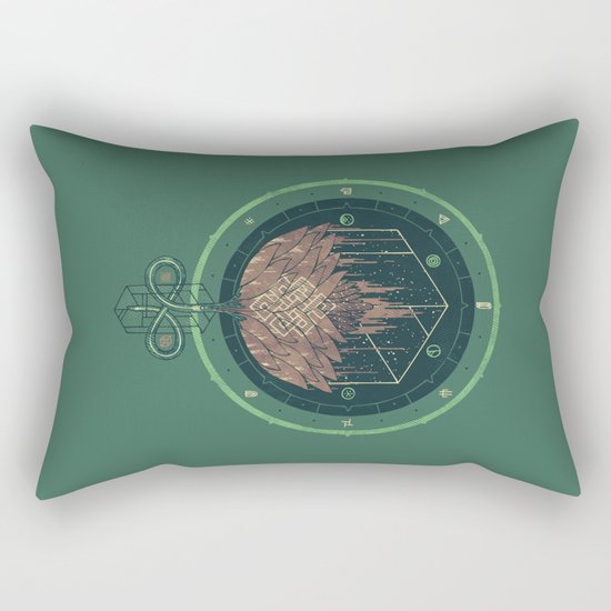 Fading Dahlia Rectangular Pillow