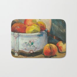 Paul Gauguin - Still Life with Peaches (1889) Bath Mat | Impressionist, Gauguin, Fineart, Artist, Synthetist, Primitivism, Fruit, Painting, Post Impressionist, France 