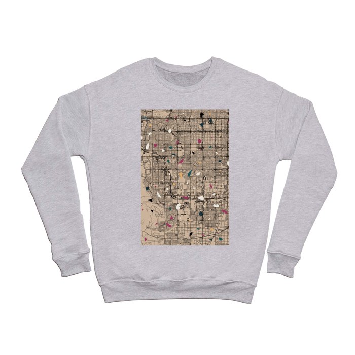 Spring Valley - Terrazo Map Design - USA City Crewneck Sweatshirt