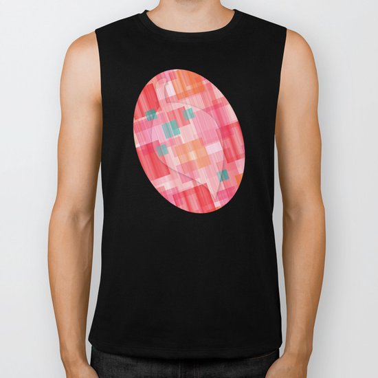 Abstract Red Biker Tank