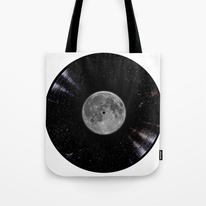 Awesome Moon and Stars Vinyl Tote Bag