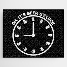 Oh It's Beer O'clock Funny Jigsaw Puzzle