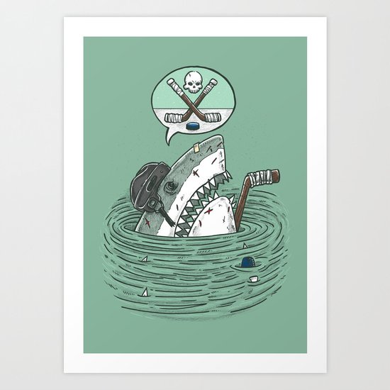 The Enforcer Shark Art Print